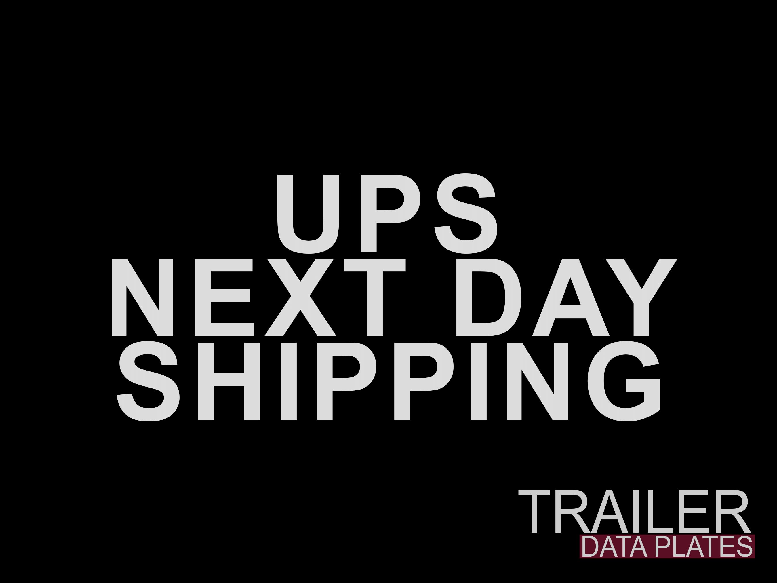 UPS Next Day Shipping