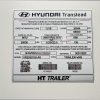 Hyundai Trailer Data Decal Sticker VIN ID Tag Reproduction CUSTOM