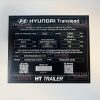 Hyundai Trailer Data Plate VIN ID Tag Anodized Aluminum USA CUSTOM