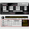 Canada Black Trailer Data Decal Sticker ID Tag Derated Downrated CUSTOM